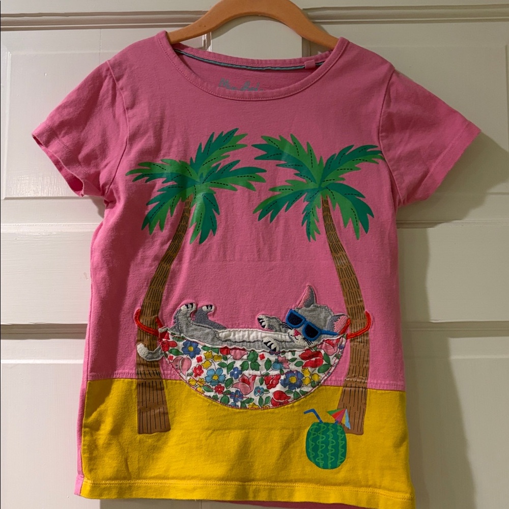 Girls’ Mini Boden Cat Shirt, Size 7-8Y - Picture 5 of 5